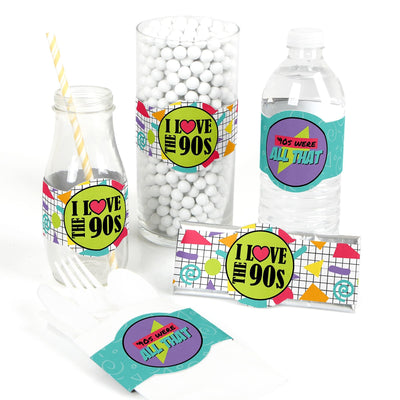 90's Throwback - DIY Party Supplies - 1990s Party DIY Party Favors & Decorations - Set of 15