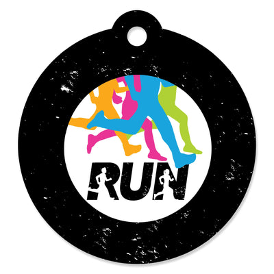 Set The Pace - Running - Track, Cross Country or Marathon Party Favor Gift Tags (Set of 20)