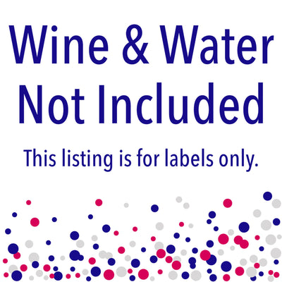 Western Hoedown - Mini Wine Bottle Labels, Wine Bottle Labels and Water Bottle Labels - Wild West Cowboy Party Decorations - Beverage Bar Kit - 34 Pieces