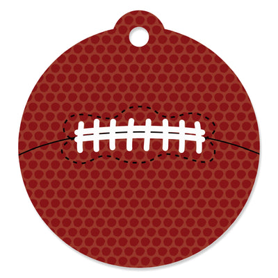 End Zone - Football - Baby Shower or Birthday Party Favor Gift Tags (Set of 20)