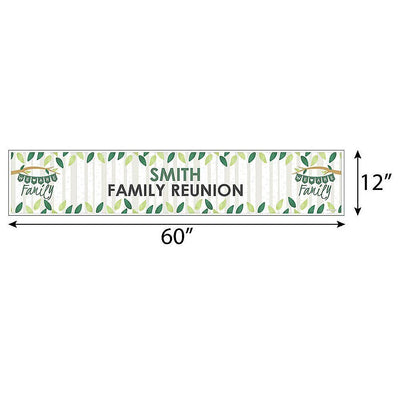 Family Tree Reunion - Personalized Family Gathering Party Banner