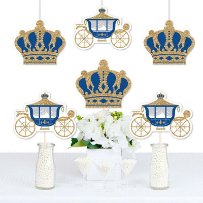 Royal Prince Charming - Decorations DIY Princes Baby Shower or Birthday Party Essentials - Set of 20