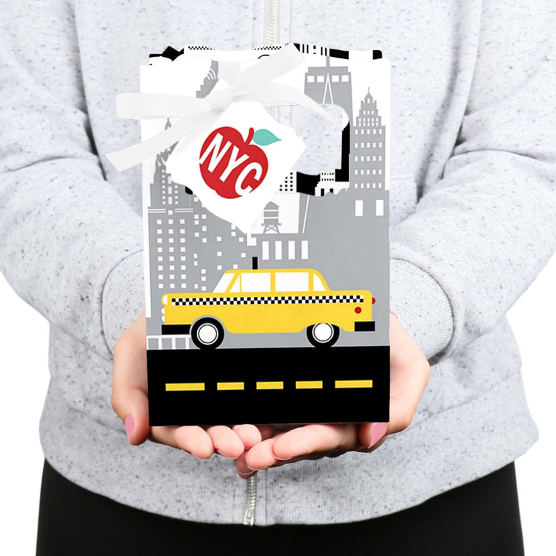 NYC Cityscape - New York City Party Favor Boxes - Set of 12