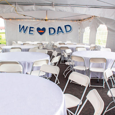 Happy Father's Day - Large We Love Dad Party Decorations - We Love Dad - Outdoor Letter Banner