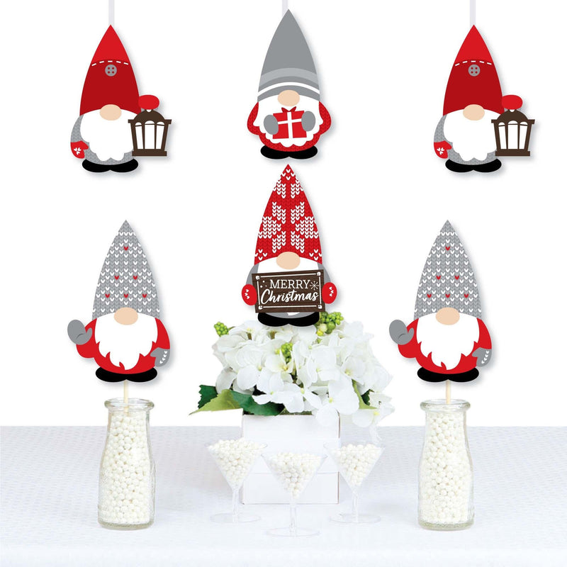 Christmas Gnomes - Decorations Holiday Party Essentials - Set of 20