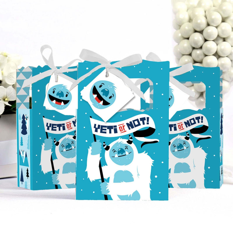 Yeti to Party - Abominable Snowman Party or Birthday Party Favor Boxes - Set of 12
