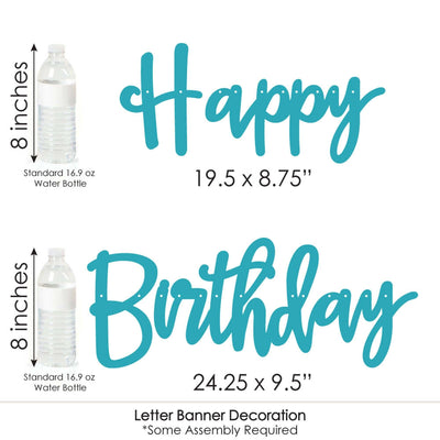 Arctic Polar Animals - Winter - Birthday Party Letter Banner Decoration - 36 Banner Cutouts and Happy Birthday Banner Letters