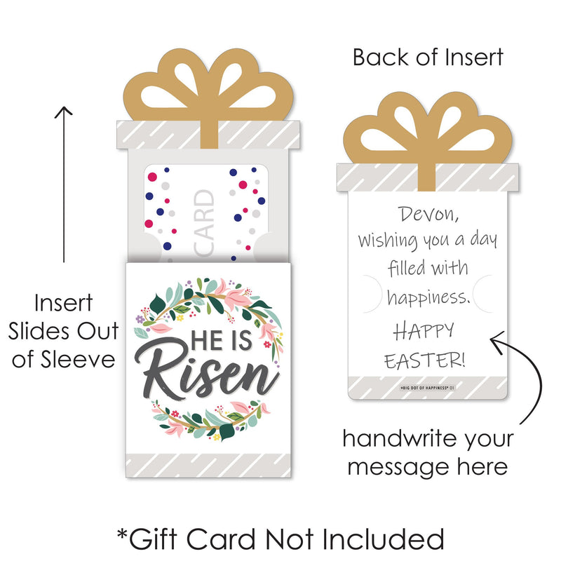 Religious Easter - Christian Holiday Party Money and Gift Card Sleeves - Nifty Gifty Card Holders - Set of 8
