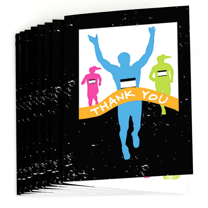 Set The Pace - Running - Track, Cross Country or Marathon Thank You Cards - 8 ct