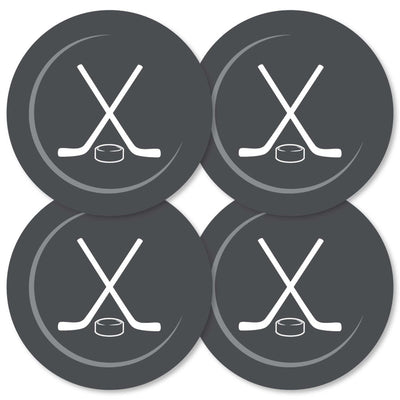 Shoots & Scores! - Hockey - Puck Decorations DIY Baby Shower or Birthday Party Essentials - Set of 20