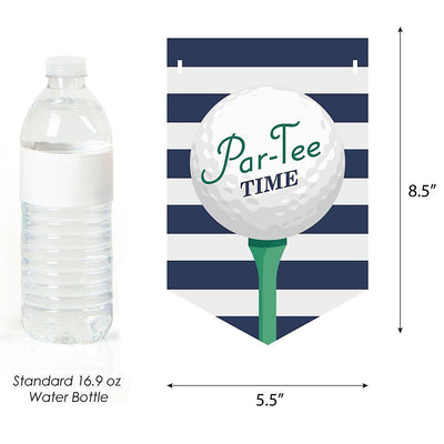 Personalized Par-Tee Time - Golf - Custom Birthday Party Bunting Banner and Decorations - Happy Birthday Custom Name Banner