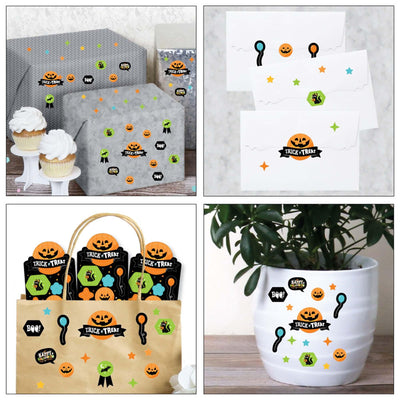 Jack-O'-Lantern Halloween - Kids Halloween Party Favor Kids Stickers - 16 Sheets - 256 Stickers