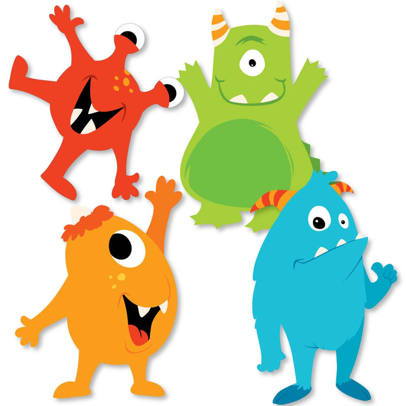 Monster Bash - Decorations DIY Little Monster Birthday Party or Baby Shower Essentials - Set of 20