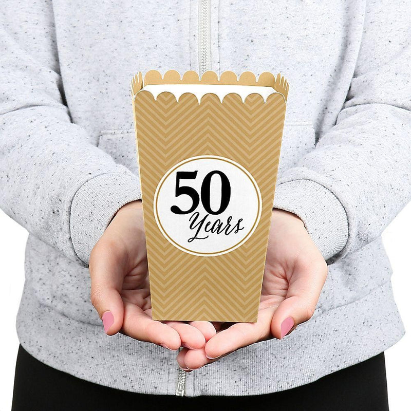 We Still Do - 50th Wedding Anniversary Party Favor Popcorn Treat Boxes - Set of 12