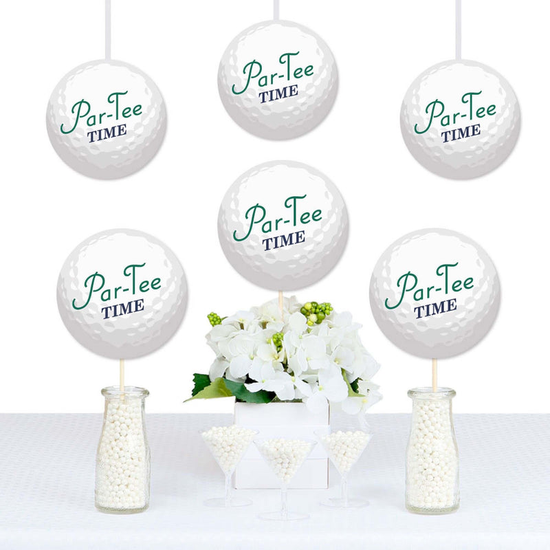 Par-Tee Time - Golf Ball Decorations DIY Birthday or Retirement Party Essentials - Set of 20