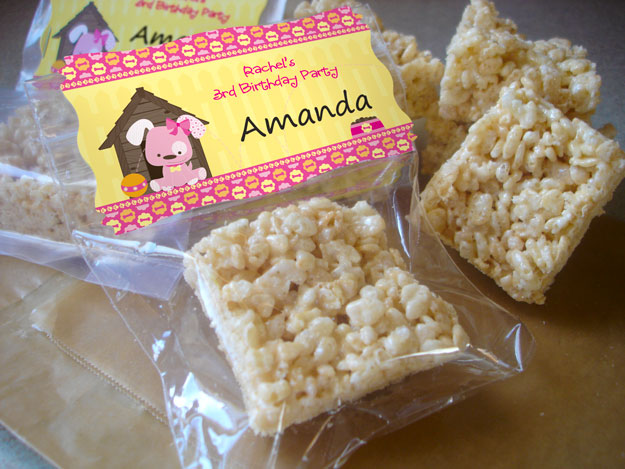 Birthday Party Fun: Krispie Treat Sculptures!