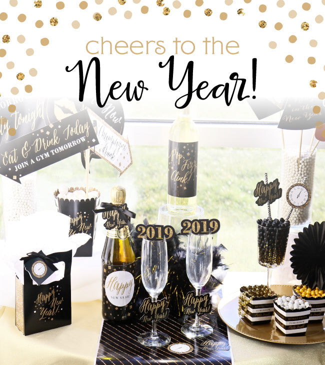 Cheers to the New Year Party Decorations
