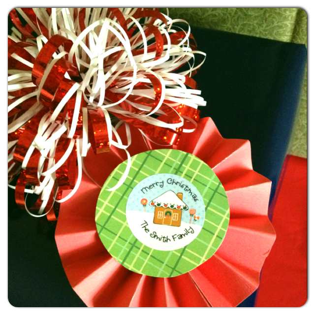 Decorate Wrapped Boxes with DIY Rosette Tags!
