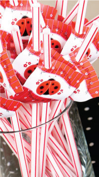 Easy Do-It-Yourself Party Decorations: Personalized Straw Toppers