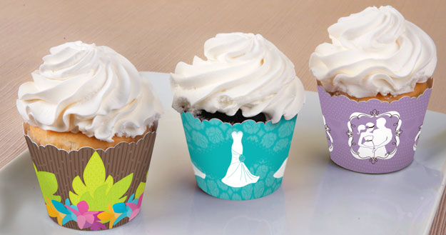 Erik’s Kraft Korner Party Favorites: Bridal Shower Cupcake Wrappers Help Decorate Your Sweet Treats