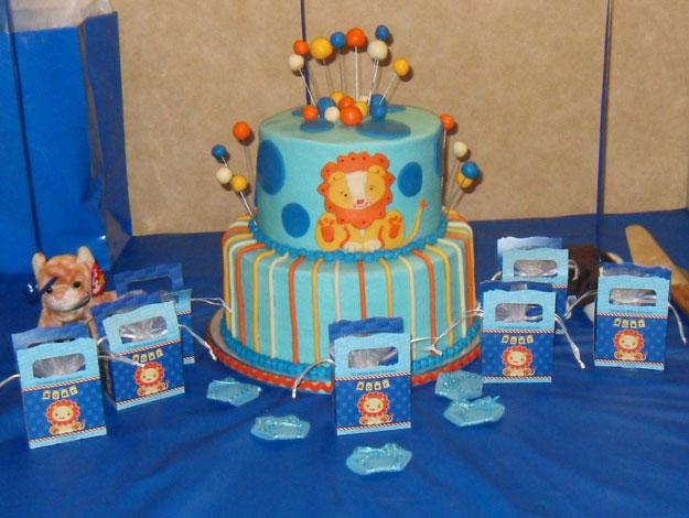 The Circus Comes to Town with Lion Baby Shower Theme