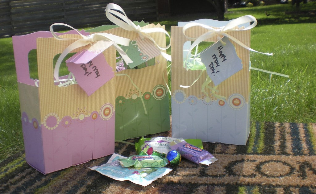 Transform Personalized Favor Boxes into May Day Baskets that are Perfect for Spring!