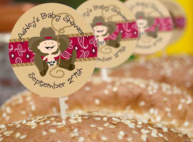 Personalize Your Baby Shower Barbecue with Baby Shower Stickers!