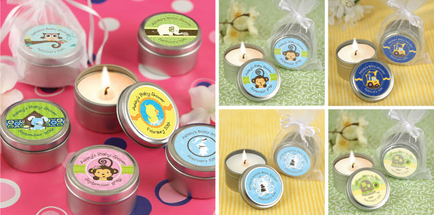 Personalized Candle Tin Party Favors Make Your Event Shine