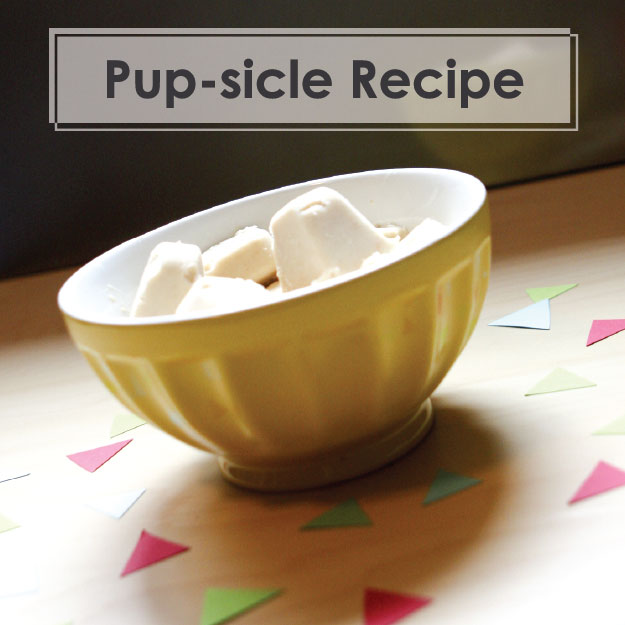 {Pawty Treats For Summer} Banana &amp; Peanut Butter Pup-sicle Recipe