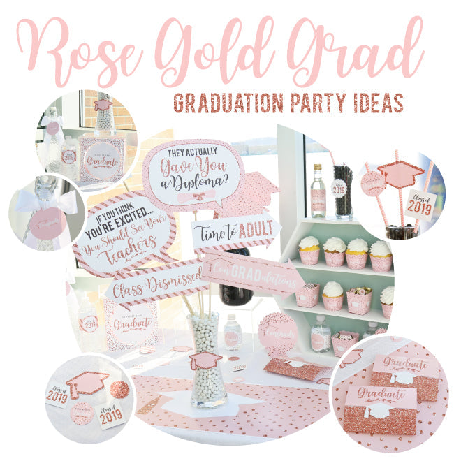 Rose Gold Grad Party Ideas