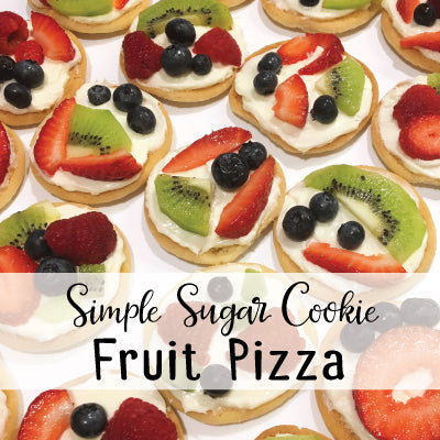 Simple Fruit Pizza Cookies for a Fruit Party