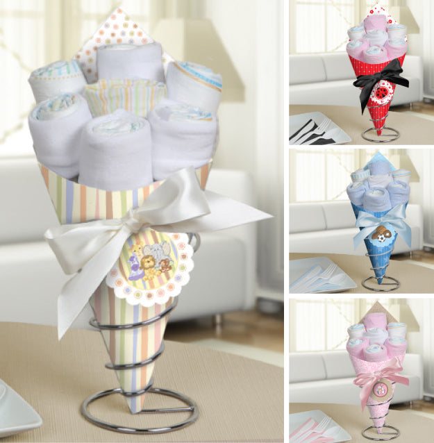 We’ve Got Your WOW Factor Right Here – Baby Shower Diaper Bouquet Centerpieces