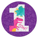 1st Birthday Roar Dinosaur Girl