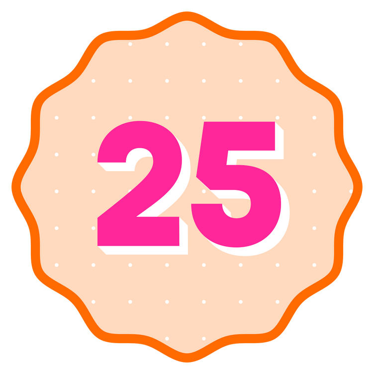 25th Birthday Party Supplies