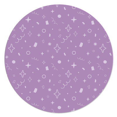 Purple Confetti Stars - Simple Party
