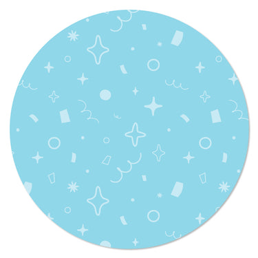 Blue Confetti Stars - Simple Party