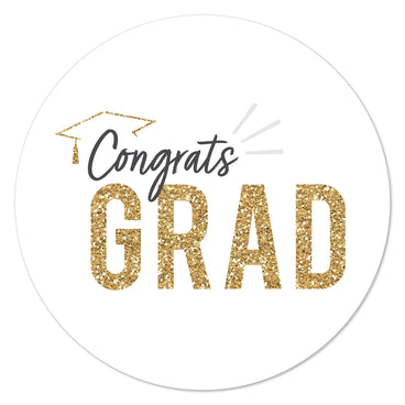 White and Gold Grad