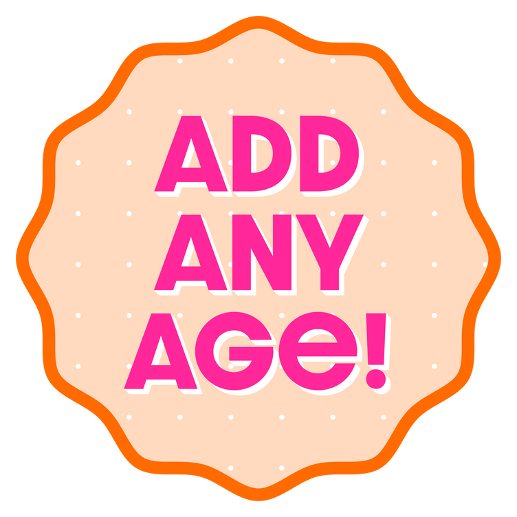 Custom age birthday party supplies including personalized face banner custom photo temporary tattoos and custom party cups for any birthday age from 21st to 100th and beyond