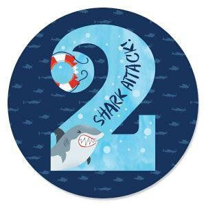 2nd Birthday Shark Zone - Jawsome Shark Party Theme