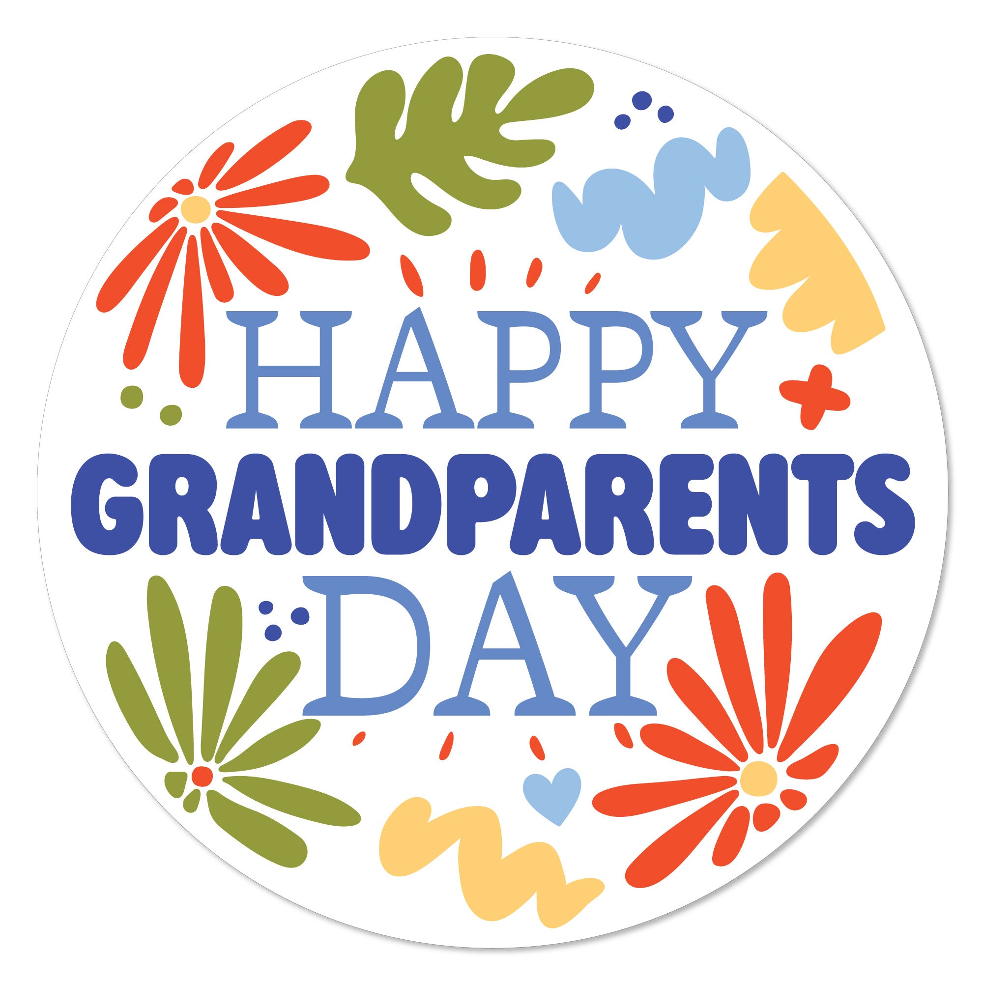 Happy Grandparents Day Banner – Fertig-Deko Für Oma & Opa Zum Aufhängen, Inkl. Schnur, 6,4m Lang