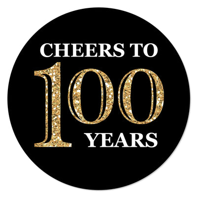 Adult 100th Birthday - Gold - Birthday Party Theme