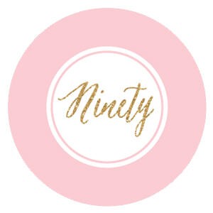 Chic 90th Birthday - Pink, Black and Gold - Birthday Party Theme