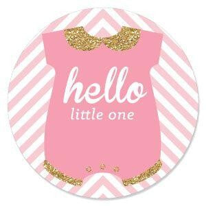 Hello Little One - Pink and Gold