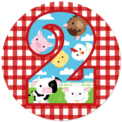 2nd Birthday Farm Animals - Barnyard Party Theme