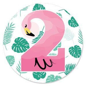 2nd Birthday Pink Flamingo - Tropical Birthday Party