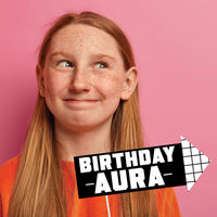 kids using photo props at birthday party