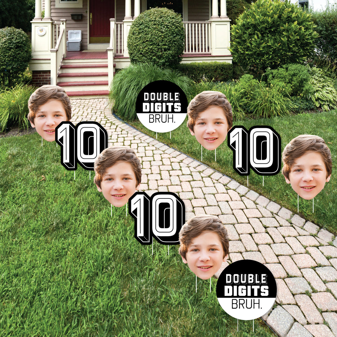 custom 10th Birthday Bruh yard signs lawn decorations