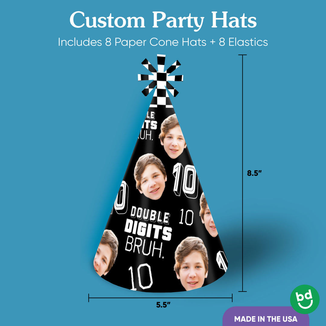hat print detail cardstock and elastic strap