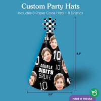 hat print detail cardstock and elastic strap