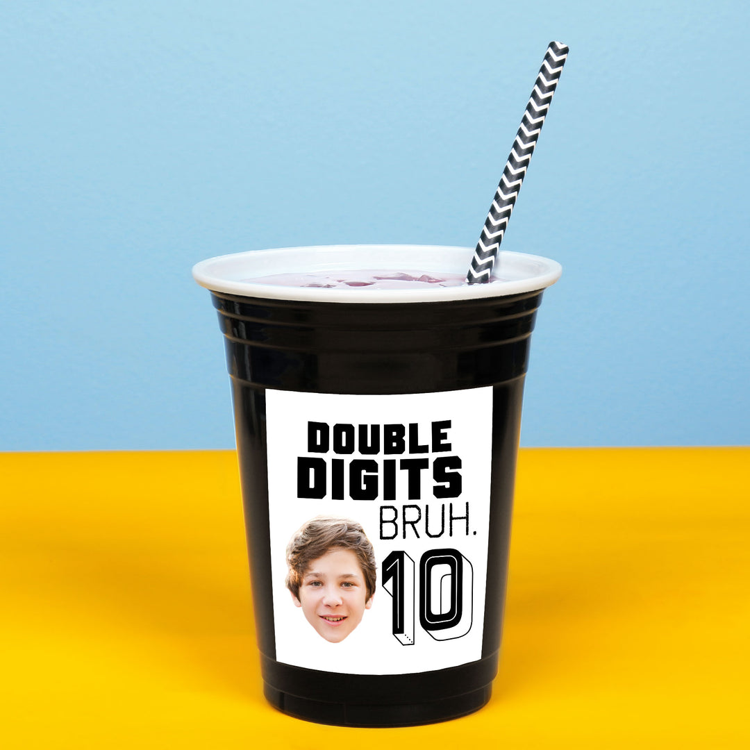 personalized cup design close-up double digits bruh